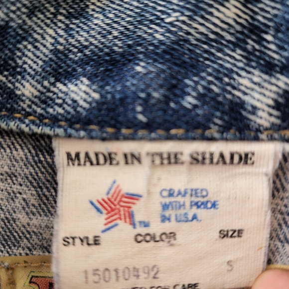 Vintage denim jacket dusted denim size S - Picture 4 of 4